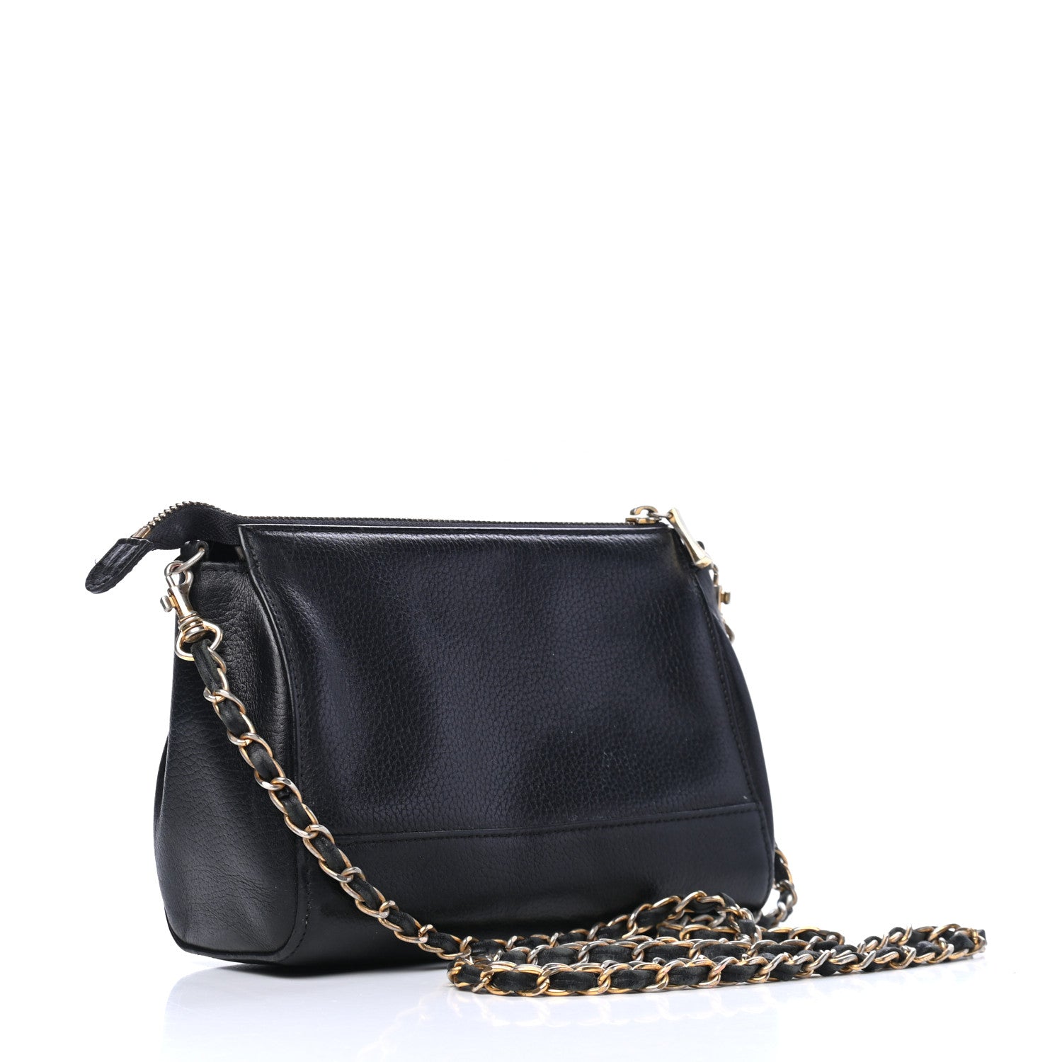 MCM Grained Calfskin Studded Crossbody Black 2 of 6