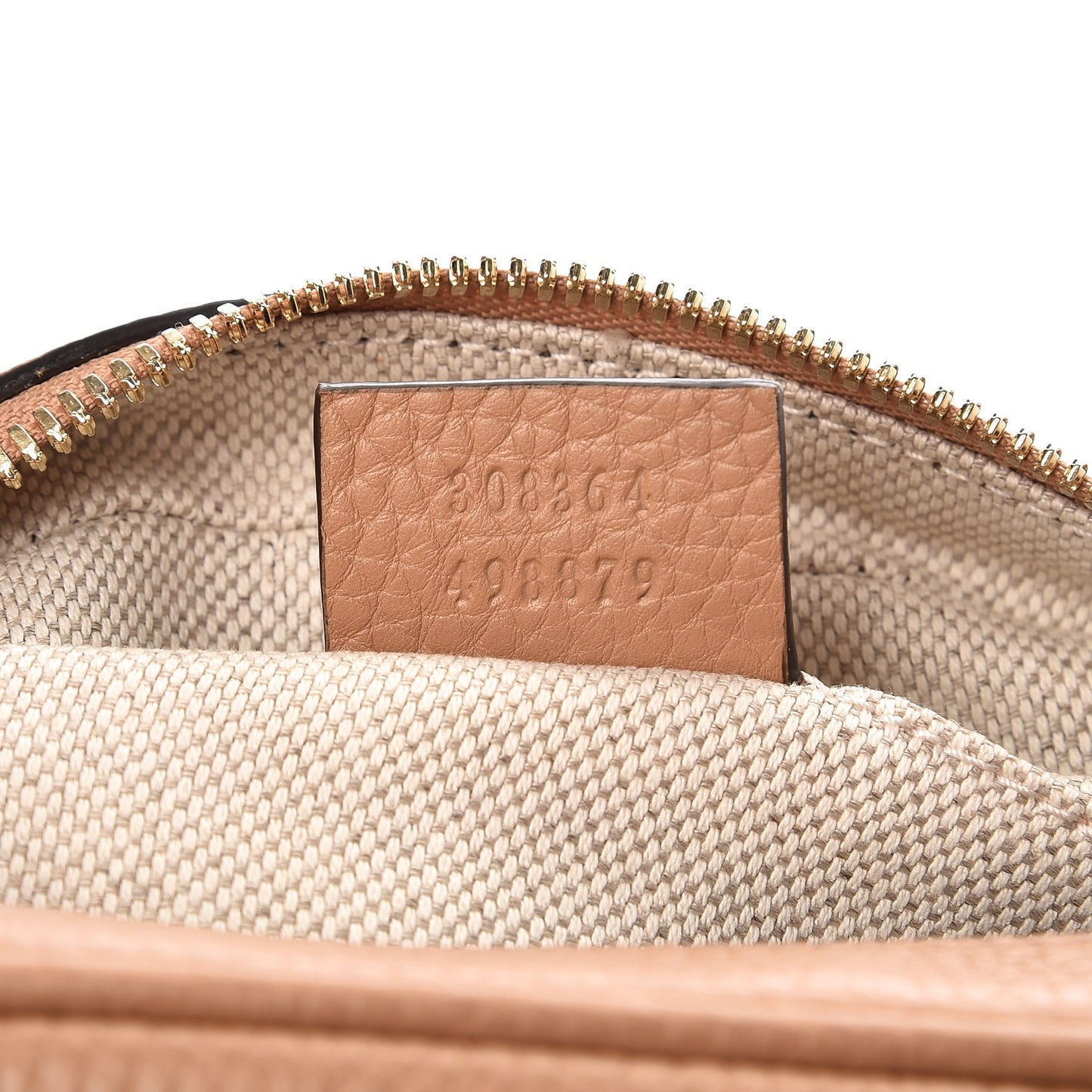 Pebbled Calfskin Small Soho Disco Bag Camelia
