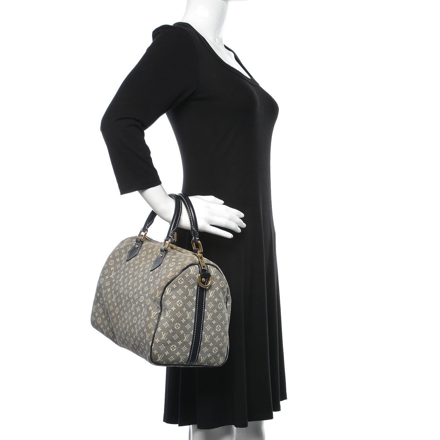 Louis Vuitton Monogram Idylle Speedy Bandouliere 30 Encre 3 of 15