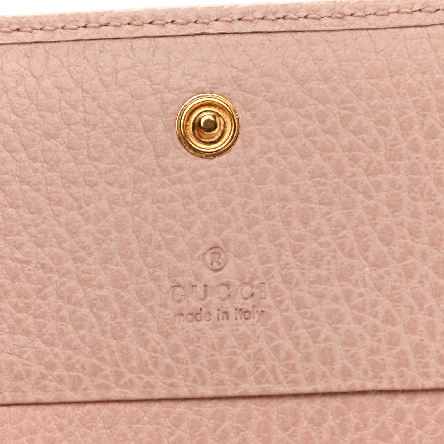 Gucci Dollar Calfskin GG Marmont Card Case Perfect Pink 6 of 8