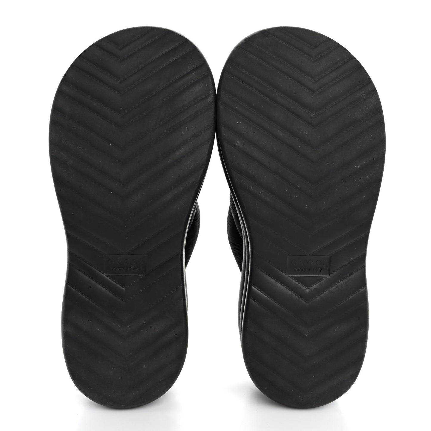 GG Nylon Platform Slide Sandals 39 Black