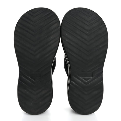 Gucci GG Nylon Platform Slide Sandals 39 Black 6 of 9