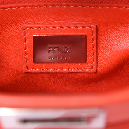 Fendi Nappa Mini Peekaboo Iconic Satchel Papavero 7 of 13