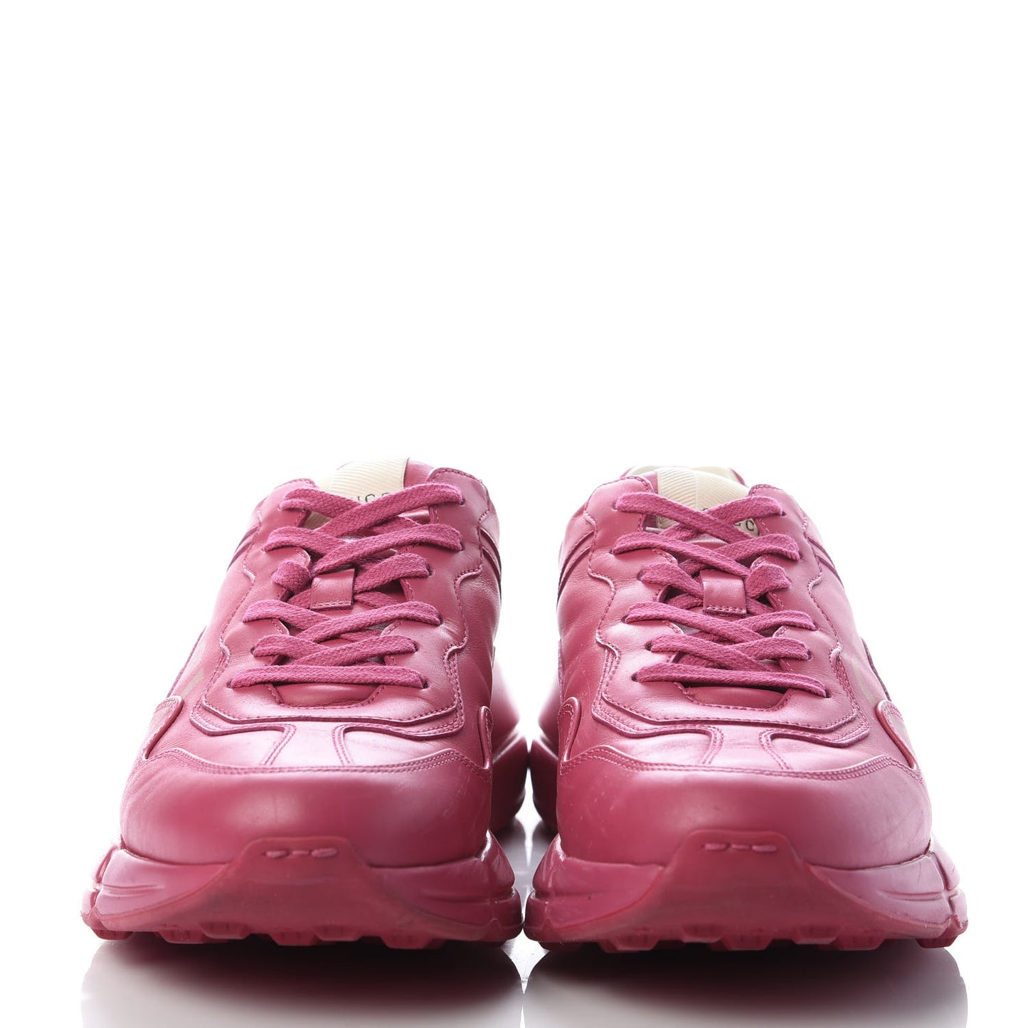 Calfskin Logo Mens Rhyton Sneakers 7 Box Pink