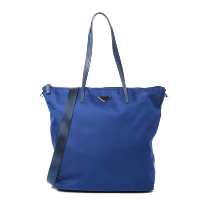Prada Tessuto Nylon Saffiano Tote Bluette 1 of 9