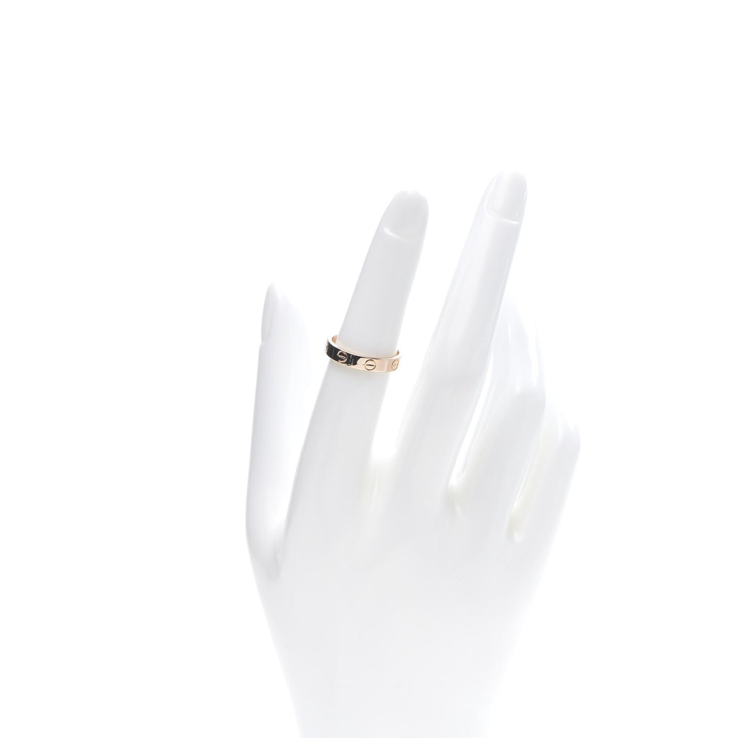 18K Pink Gold 3.5mm LOVE Wedding Band Ring 52 6