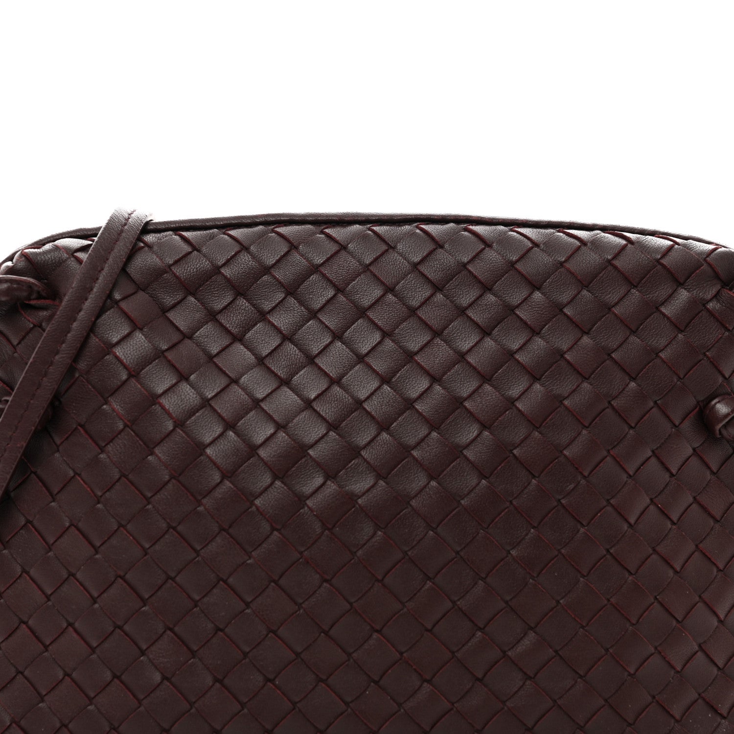 Bottega Veneta Nappa Intrecciato Nodini Crossbody Messenger Burgundy 5 of 12