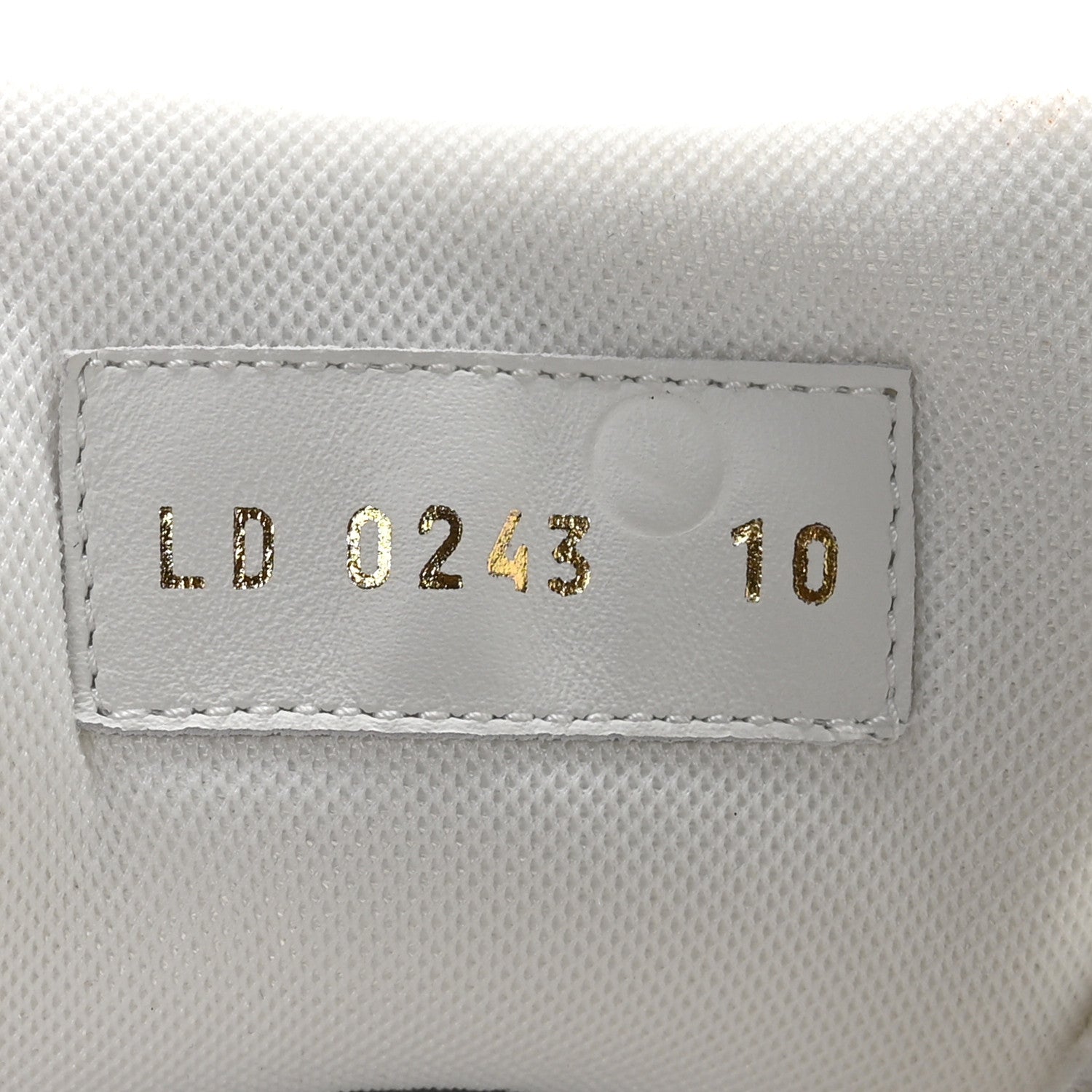 Louis Vuitton Calfskin Printed Mens LV Trainer Sneakers 10 White Black 8 of 8