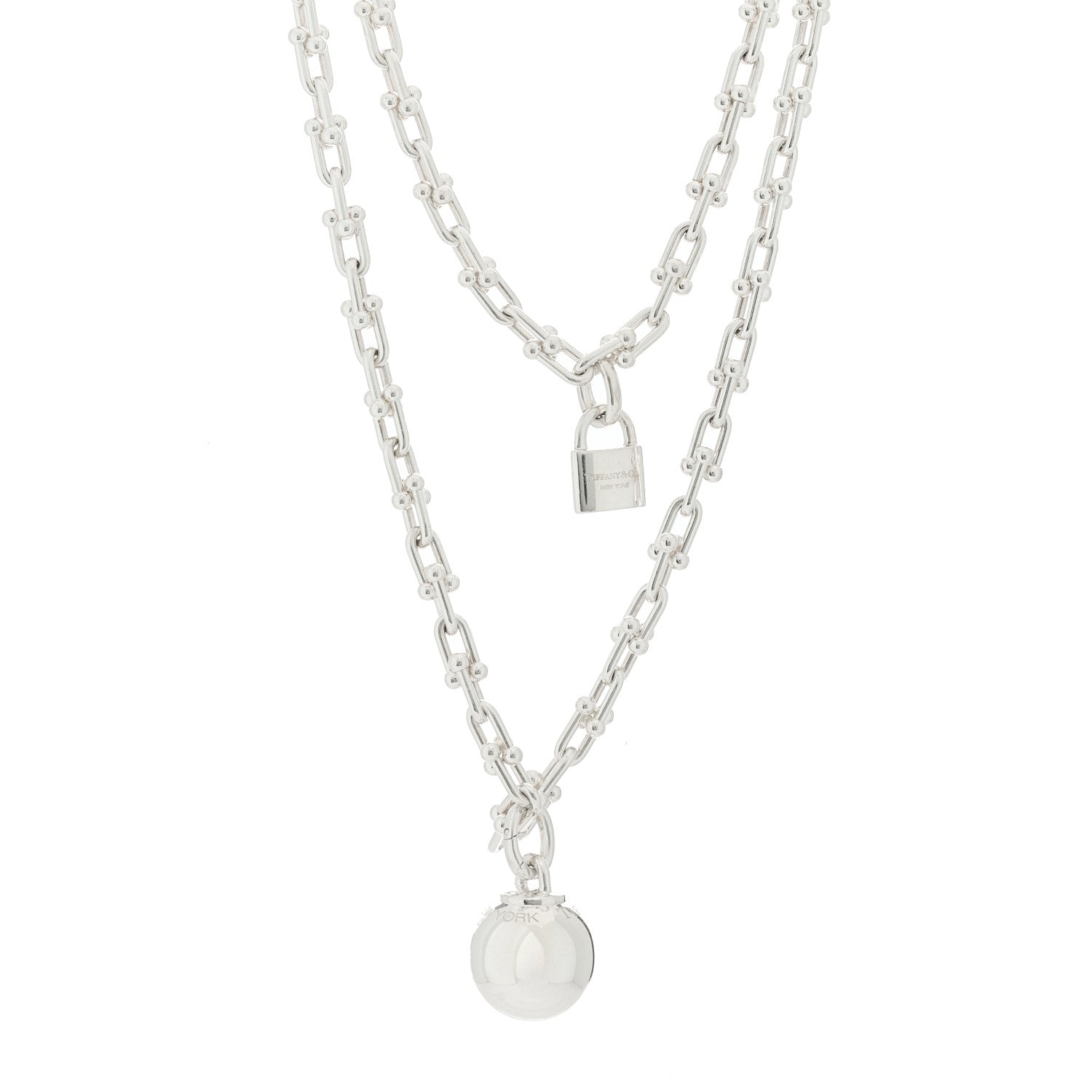 Tiffany Sterling Silver HardWear Wrap Necklace 1 of 6