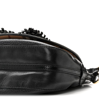 Burberry Haymarket Check Maydown Crossbody Bag Black 10 of 11