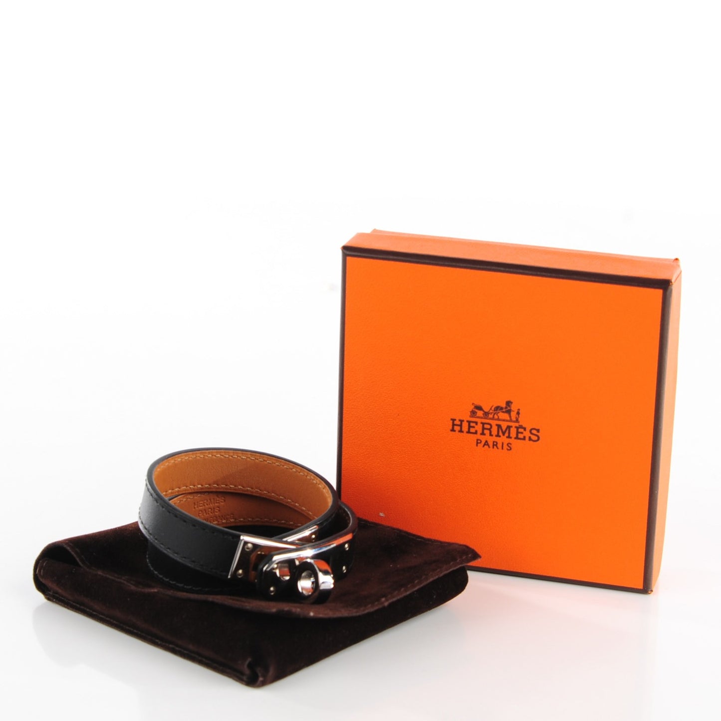 Box Kelly Double Tour Bracelet XS Black
