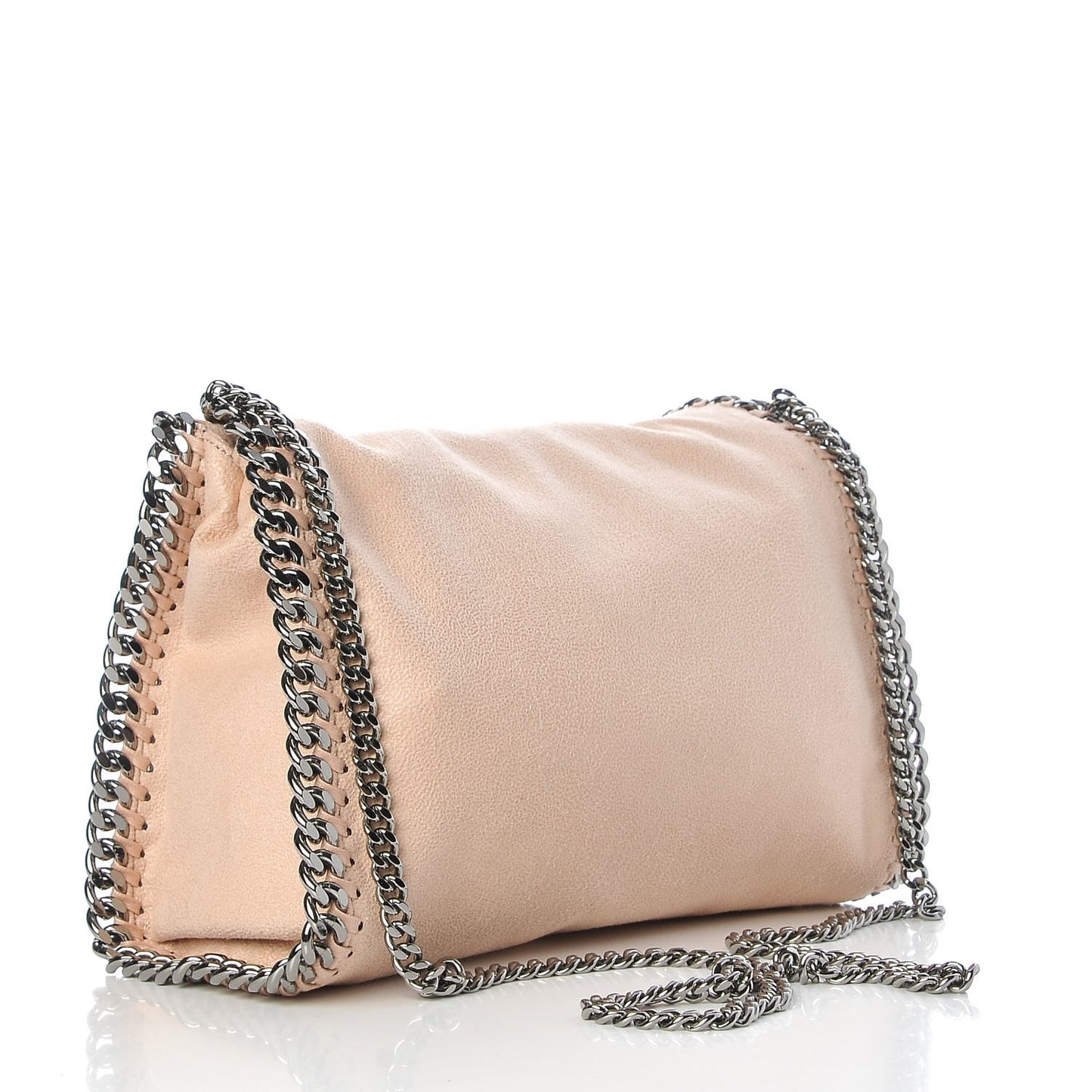 Shaggy Deer Mini Falabella Fold Over Tote Powder