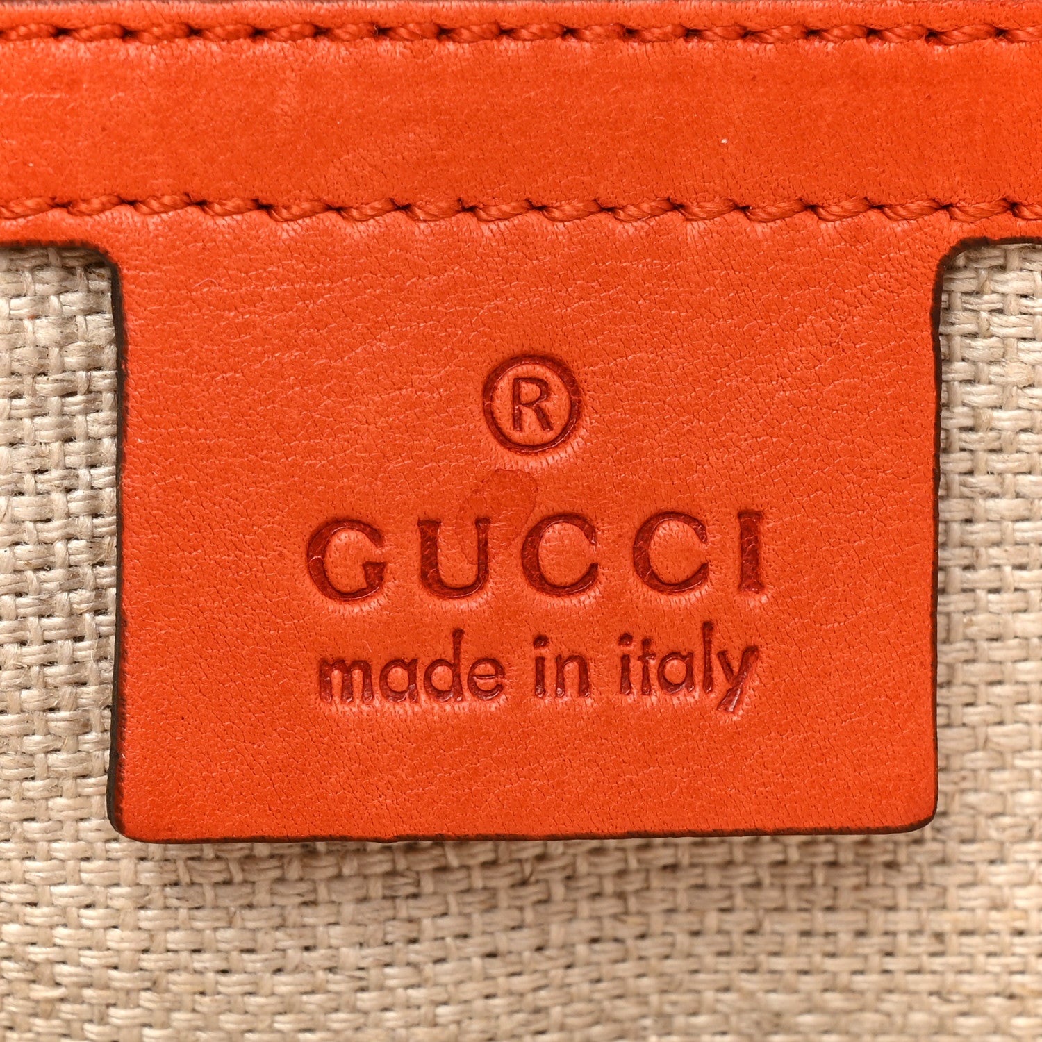 Gucci Calfskin Handmade Medium Top Handle Bag Orange 6 of 19
