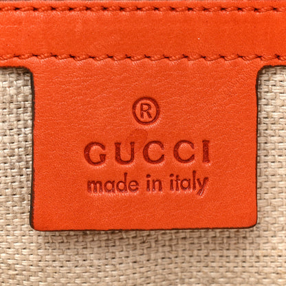 Gucci Calfskin Handmade Medium Top Handle Bag Orange 6 of 19