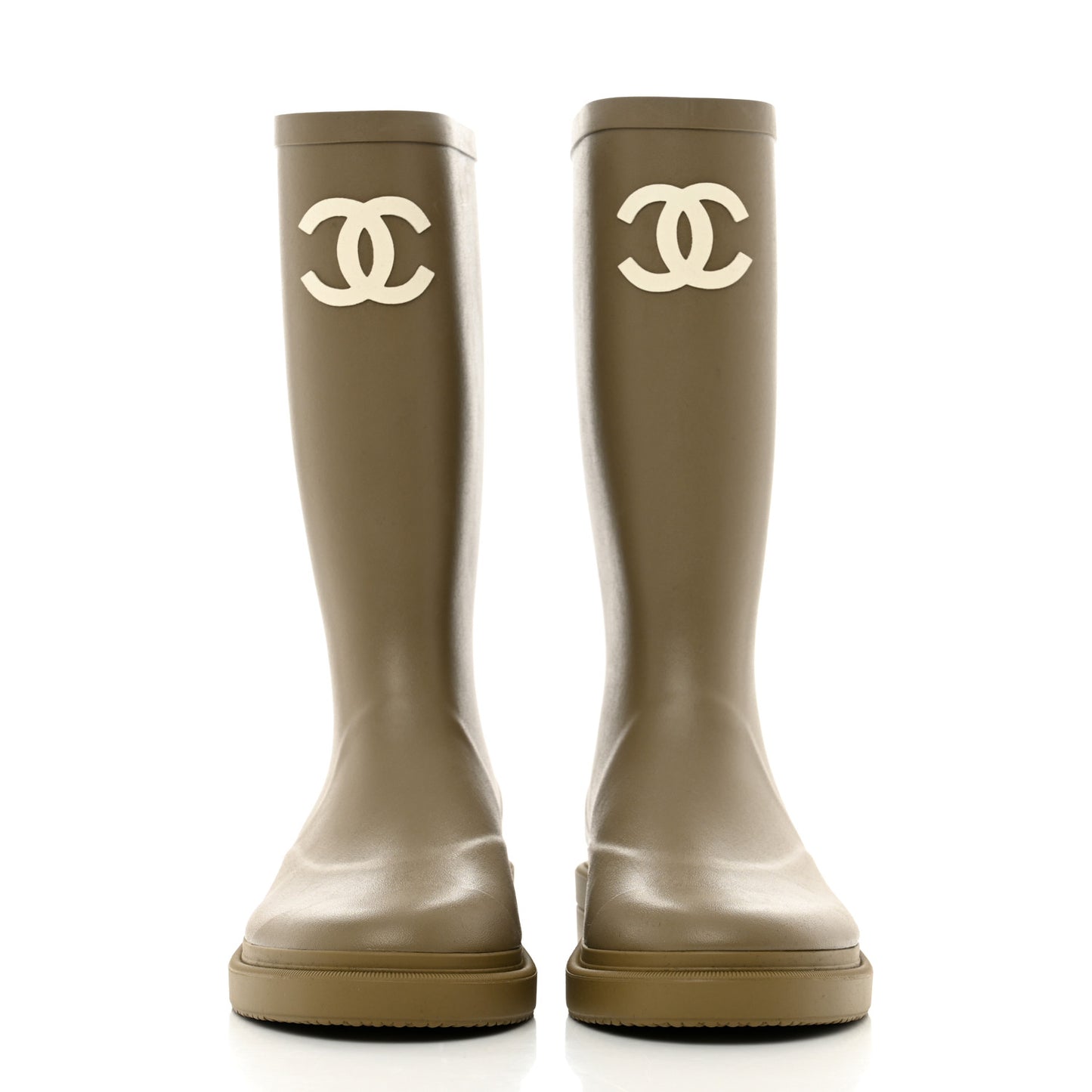 Caoutchouk CC High Boots 36 Dark Beige