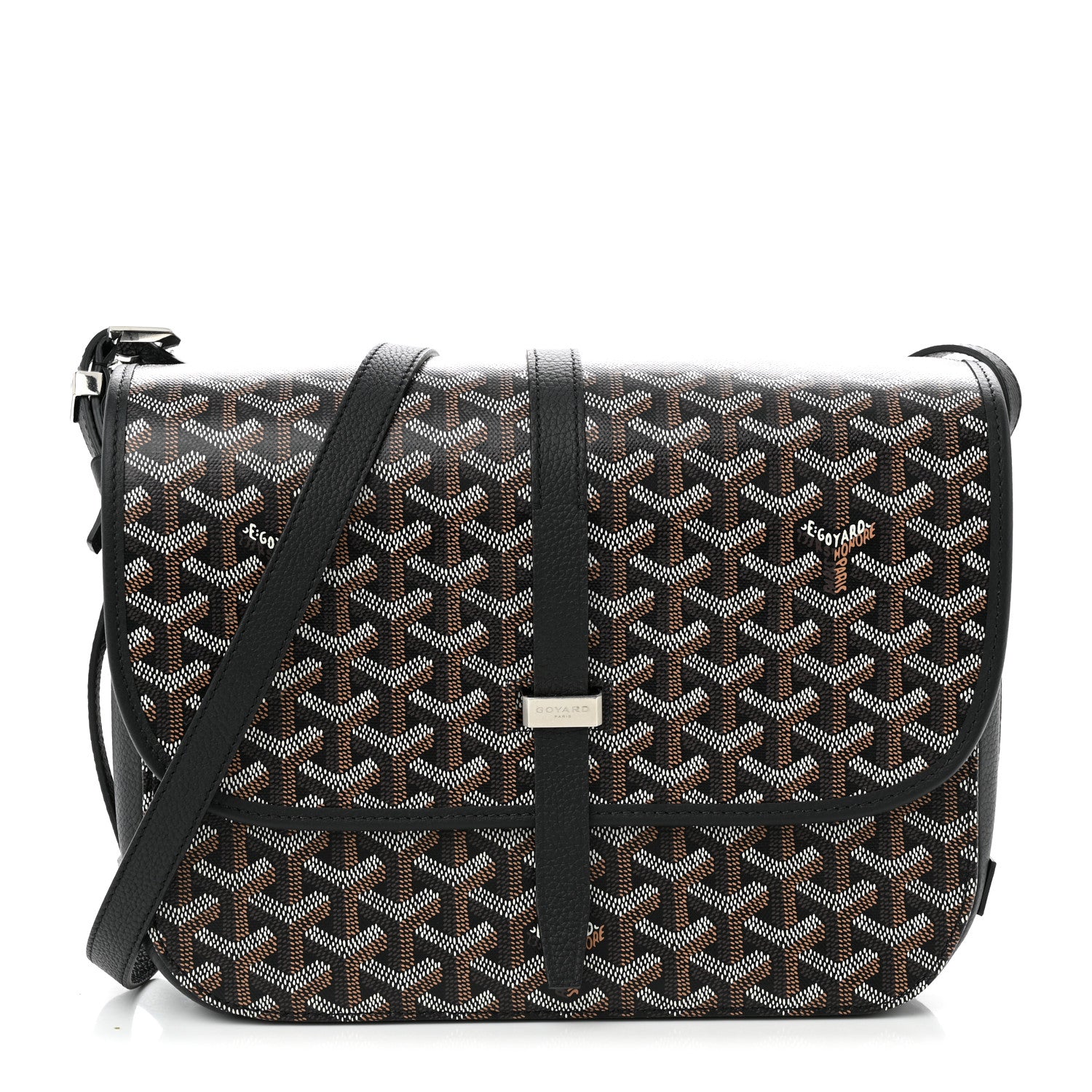 Goyard Goyardine Belvedere II MM Messenger Bag Black 1 of 9