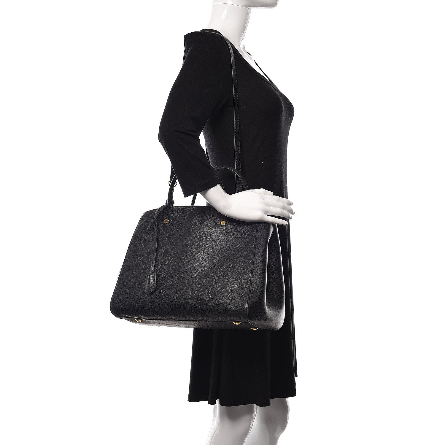 Louis Vuitton Empreinte Montaigne GM Black 2 of 15