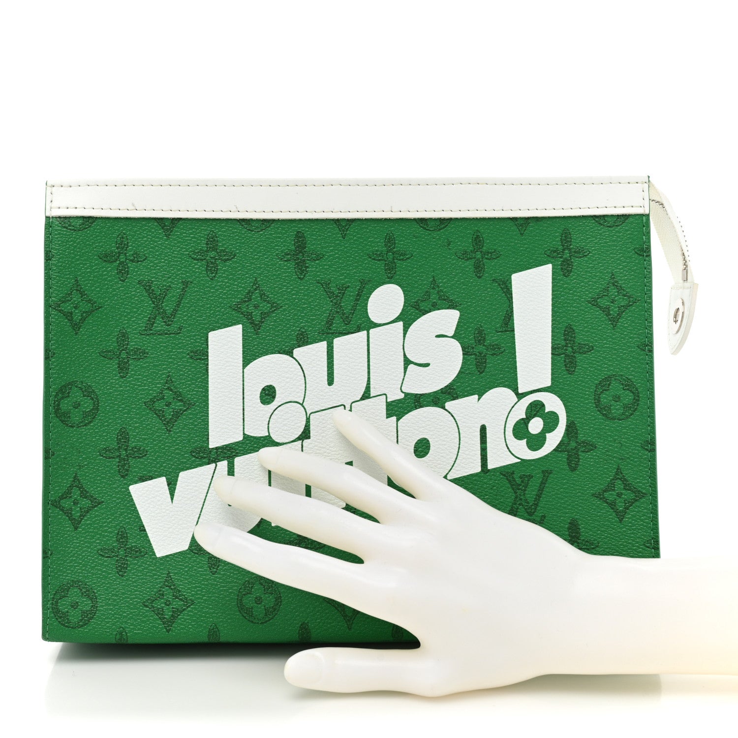 Louis Vuitton ライトグリーン クラッチバッグ ルイヴィトン LOUIS VUITTON クラッチバッグ ドップ キット モノグラム