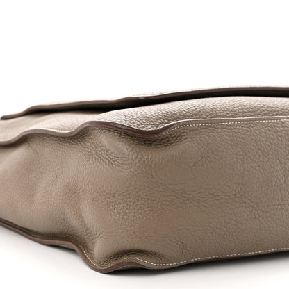 Hermes Taurillon Clemence Marwari GM Etoupe 8 of 11