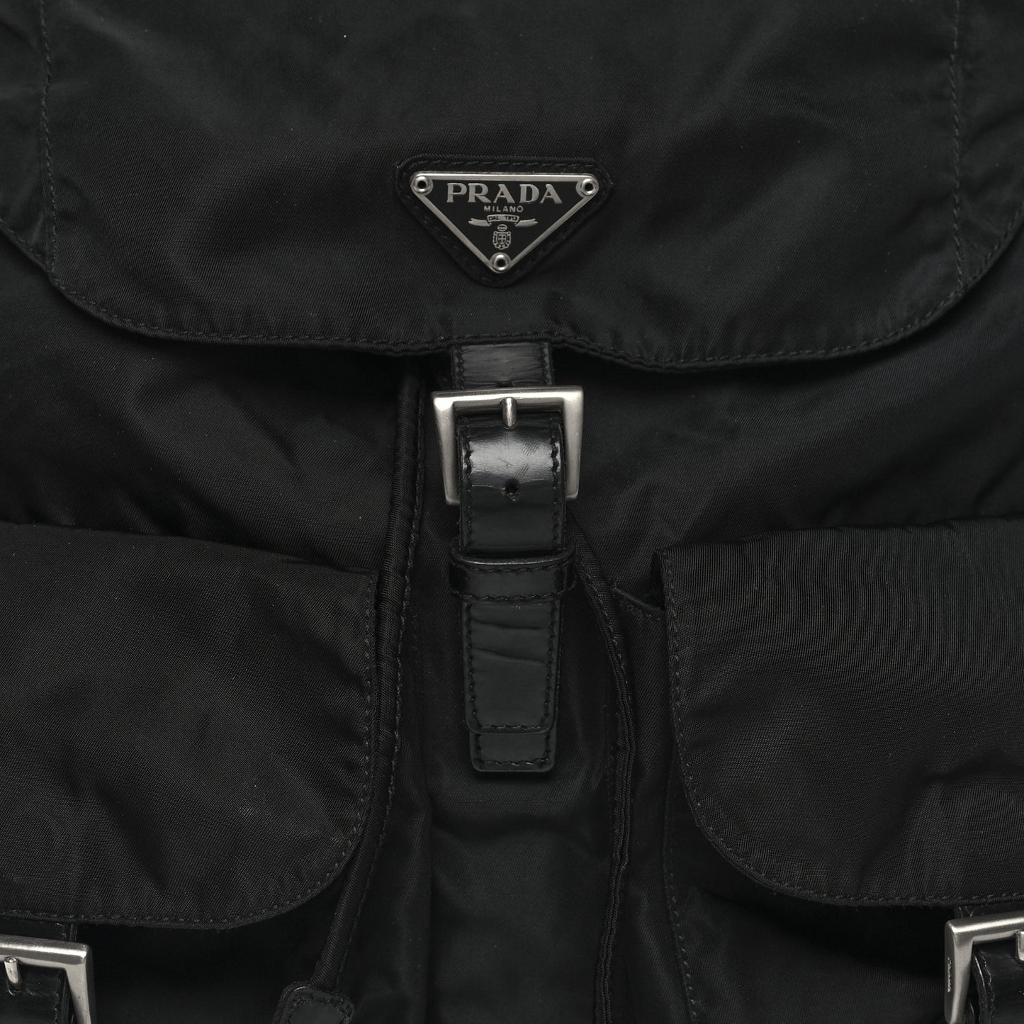 Nylon Vela Medium Backpack Black