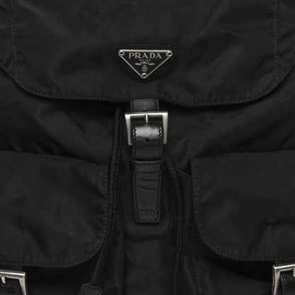 Prada Nylon Vela Medium Backpack Black 7 of 9