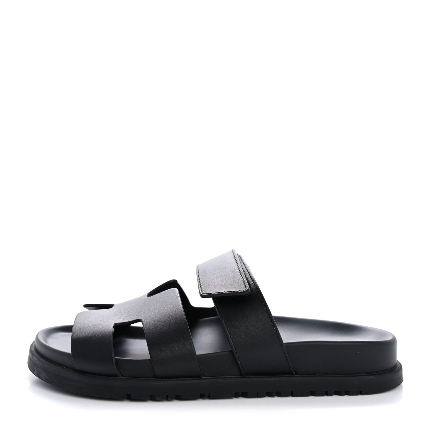 Calfskin Womens Chypre Sandals 36.5 Black