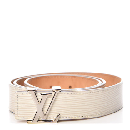 Louis Vuitton Epi 30mm LV Initiales Belt 85 34 Ivory 1 of 10