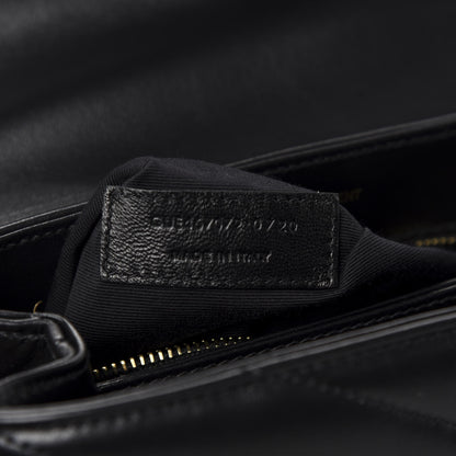 Saint Laurent Calfskin Y Quilted Monogram Toy Loulou Crossbody Bag Black 10 of 12