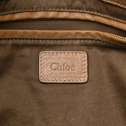 Chloe Calfskin Large New Marcie Tote Nut 6 of 9