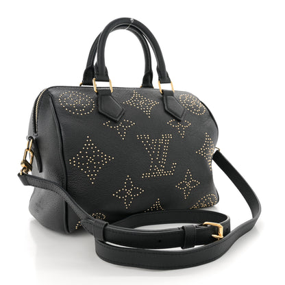 Louis Vuitton Empreinte Monogram Giant Studded Speedy Bandouliere 25 Black 3 of 11