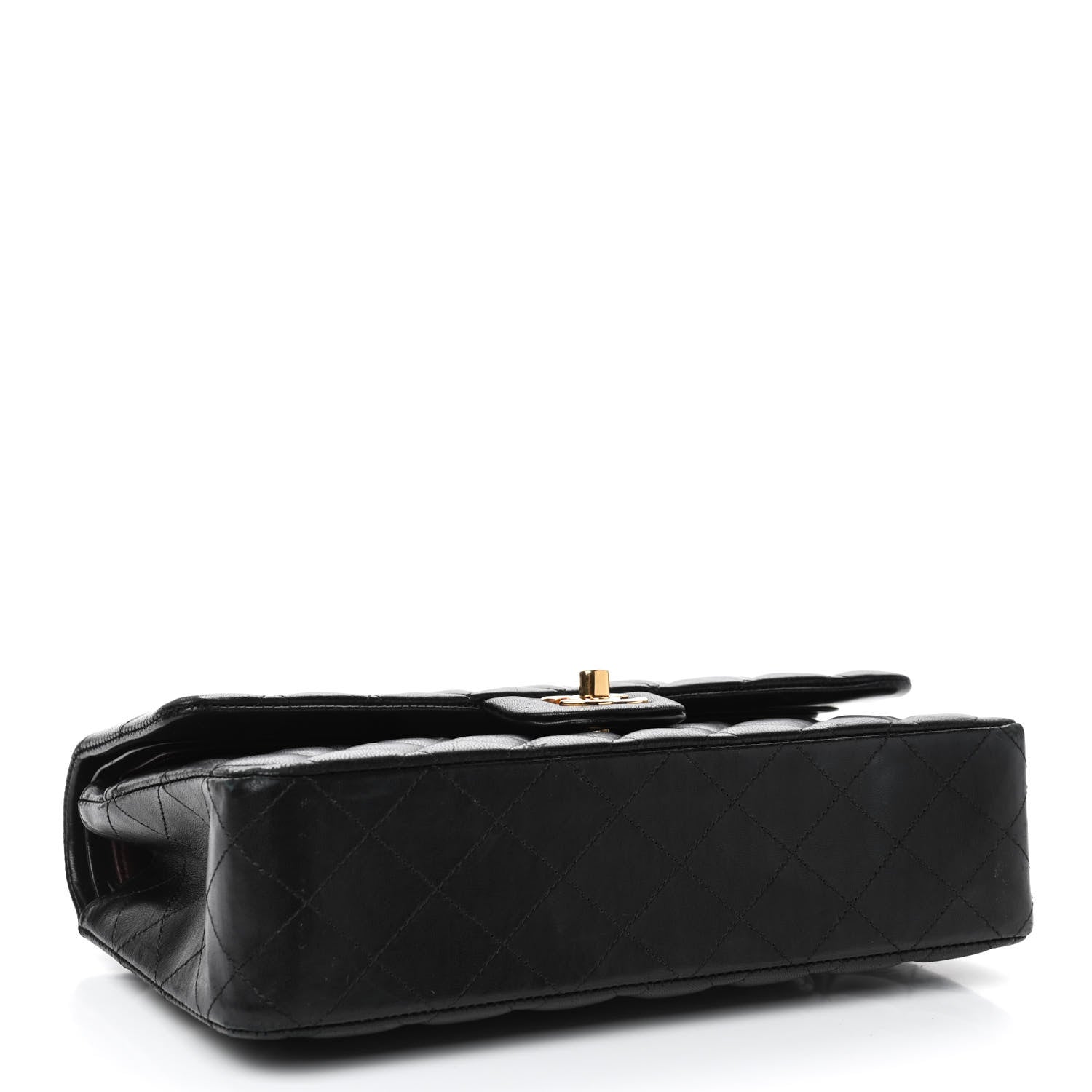Chanel Lambskin Quilted Medium Double Flap Black 3 of 4