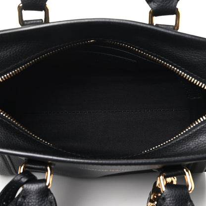 Alexander McQueen Pebbled Calfskin Mini Padlock Tote Black 6 of 10