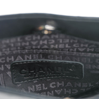 Chanel Lambskin Square Stitched Chain Fringe Crossbody Black 7 of 7