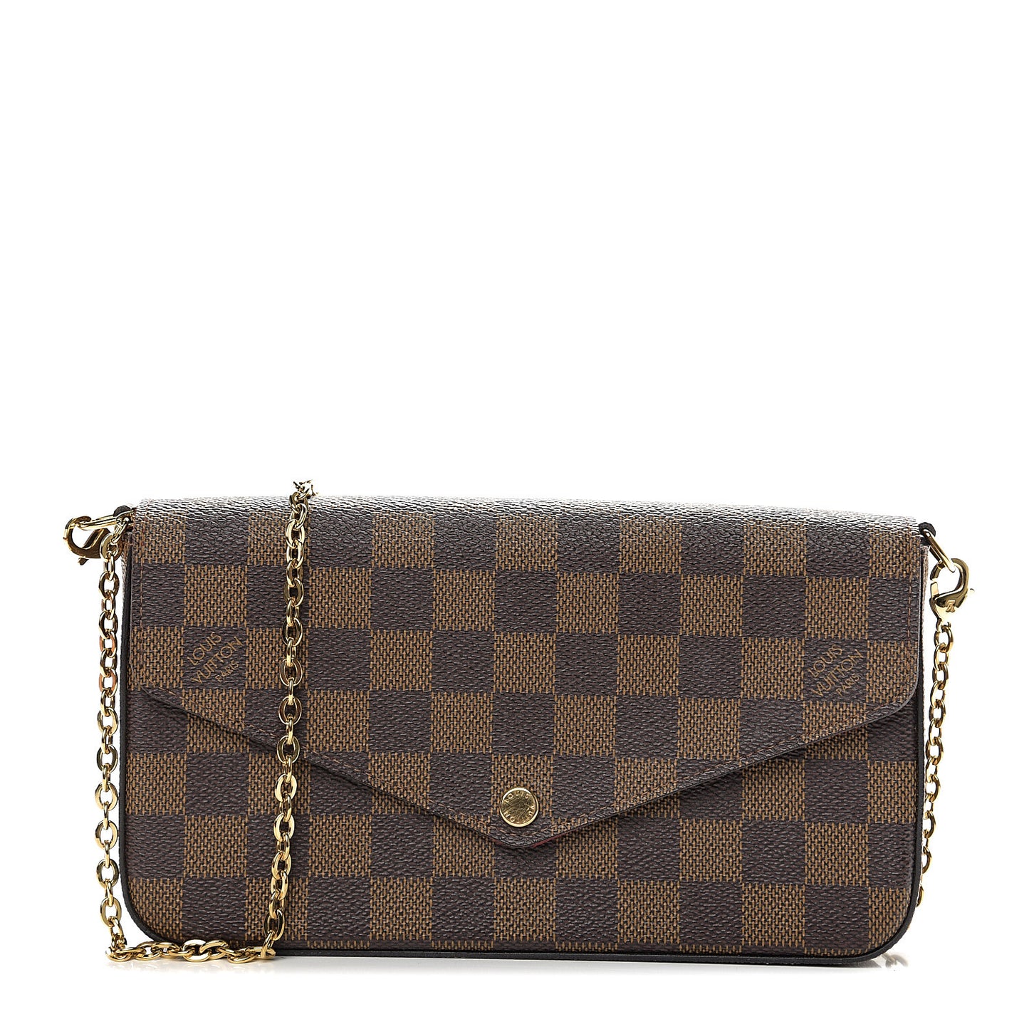 Damier Ebene Pochette Felicie Chain Wallet