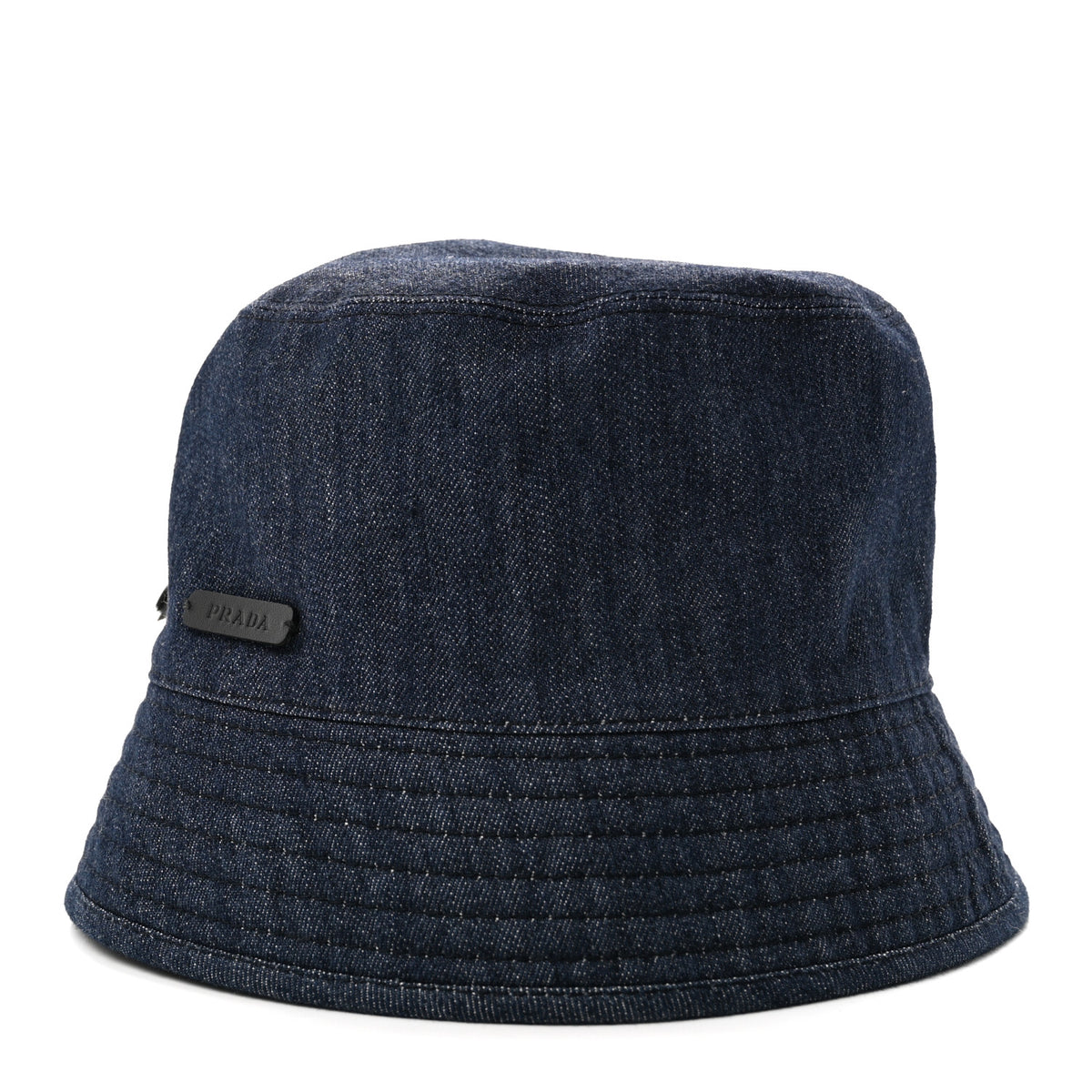 Prada Denim Re-Nylon Reversible M Bucket Hat Blue Black 4 of 11
