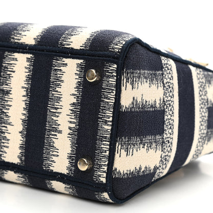 Christian Dior Canvas Medium D-Stripes Lady D-Lite Blue 6 of 11