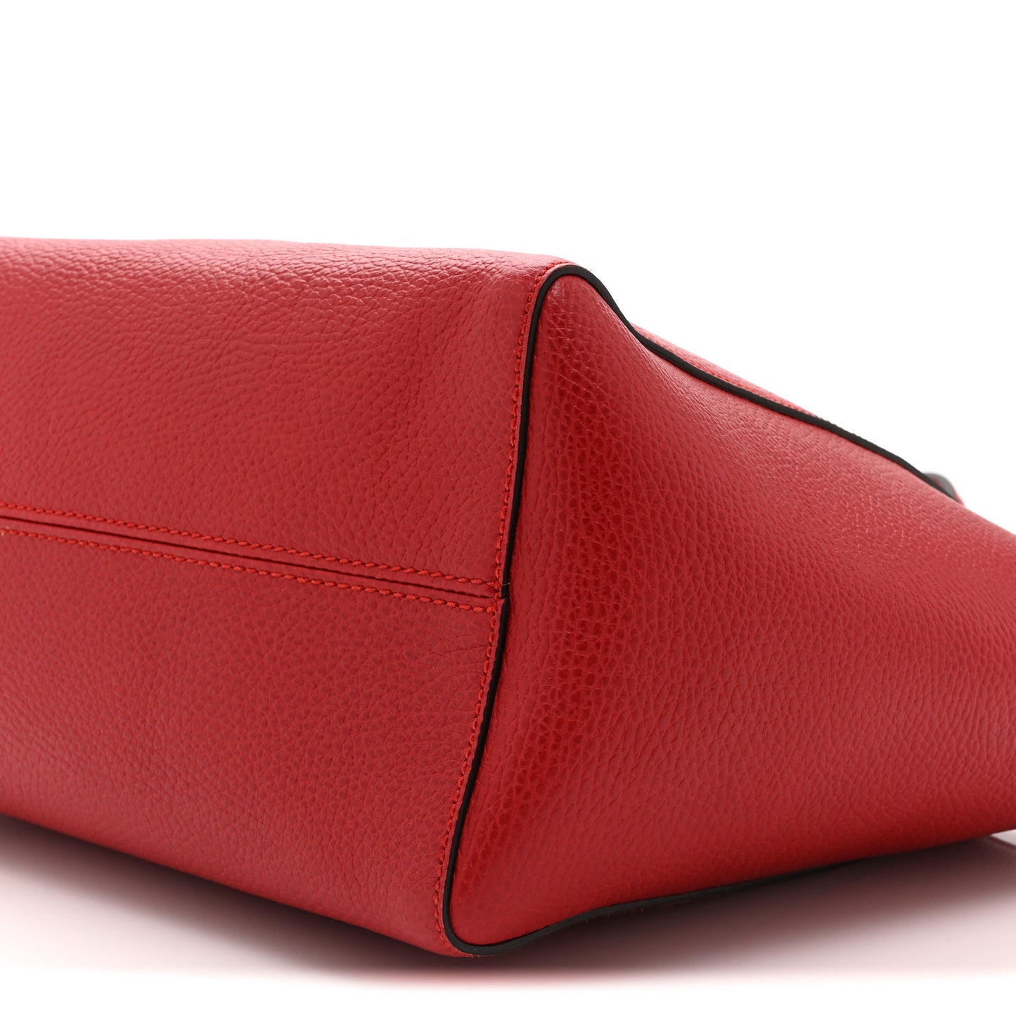 Dollar Calfskin Small Swing Tote Red