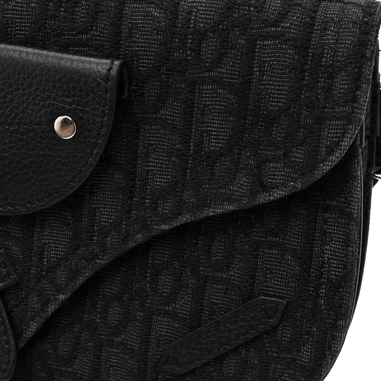 Christian Dior Oblique Saddle Messenger Pouch Black 13 of 16