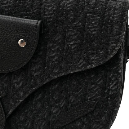 Christian Dior Oblique Saddle Messenger Pouch Black 13 of 16