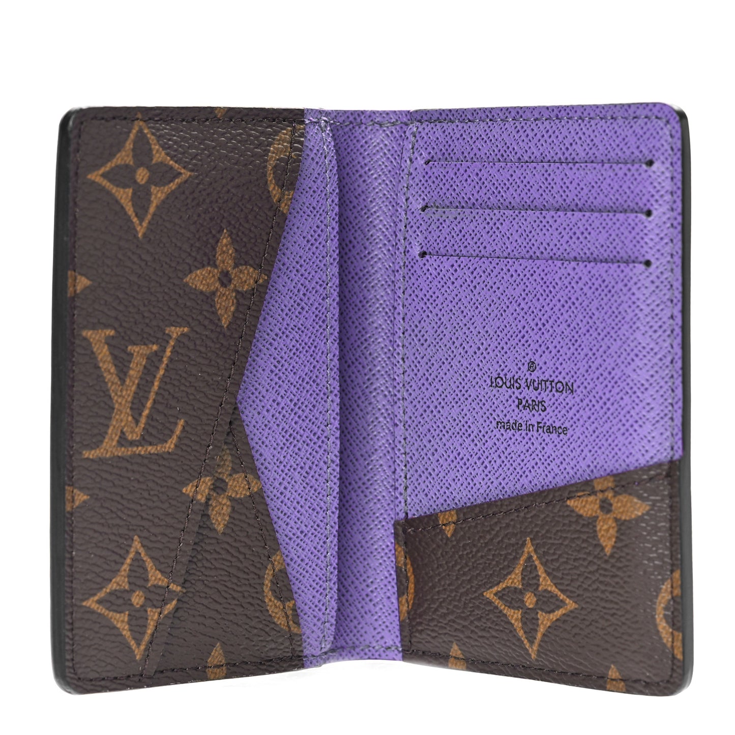 Monogram Pocket Organizer NM Purple