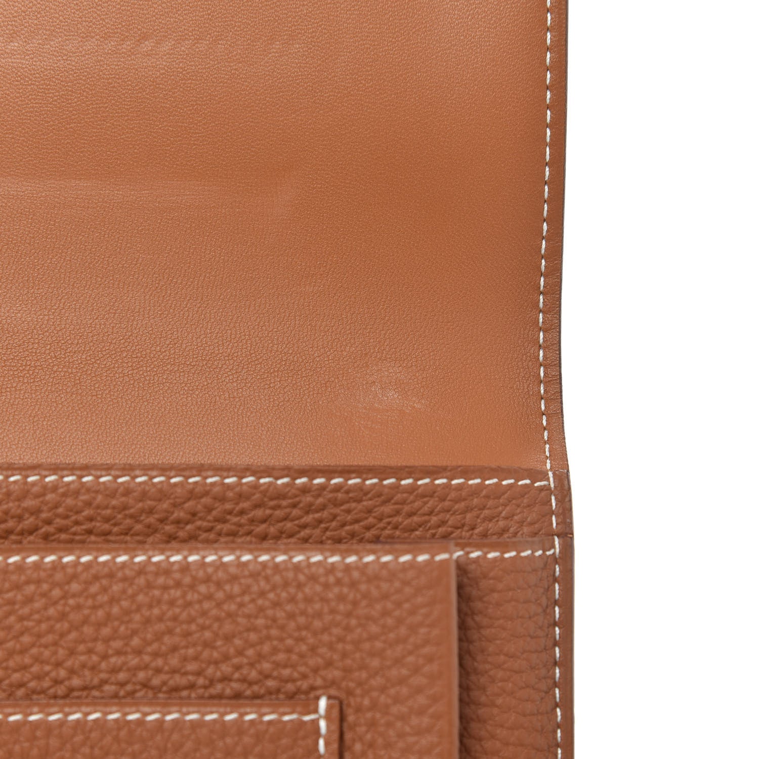 Hermes Togo Dogon Duo Wallet Gold 6 of 9