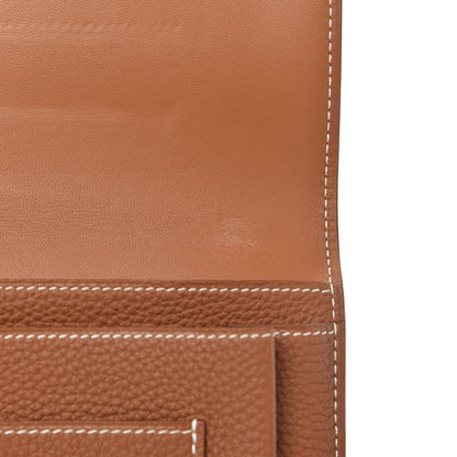 Hermes Togo Dogon Duo Wallet Gold 6 of 9