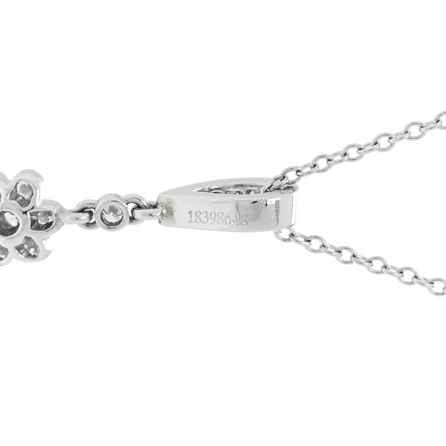 Platinum Diamond Legacy Pear Drop Pendant Necklace