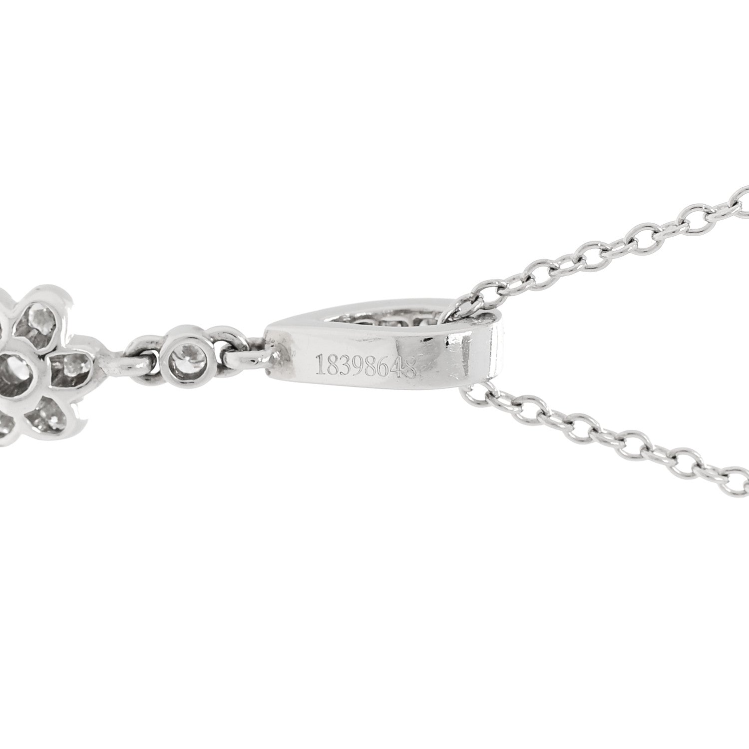 Tiffany Platinum Diamond Legacy Pear Drop Pendant Necklace 6 of 7