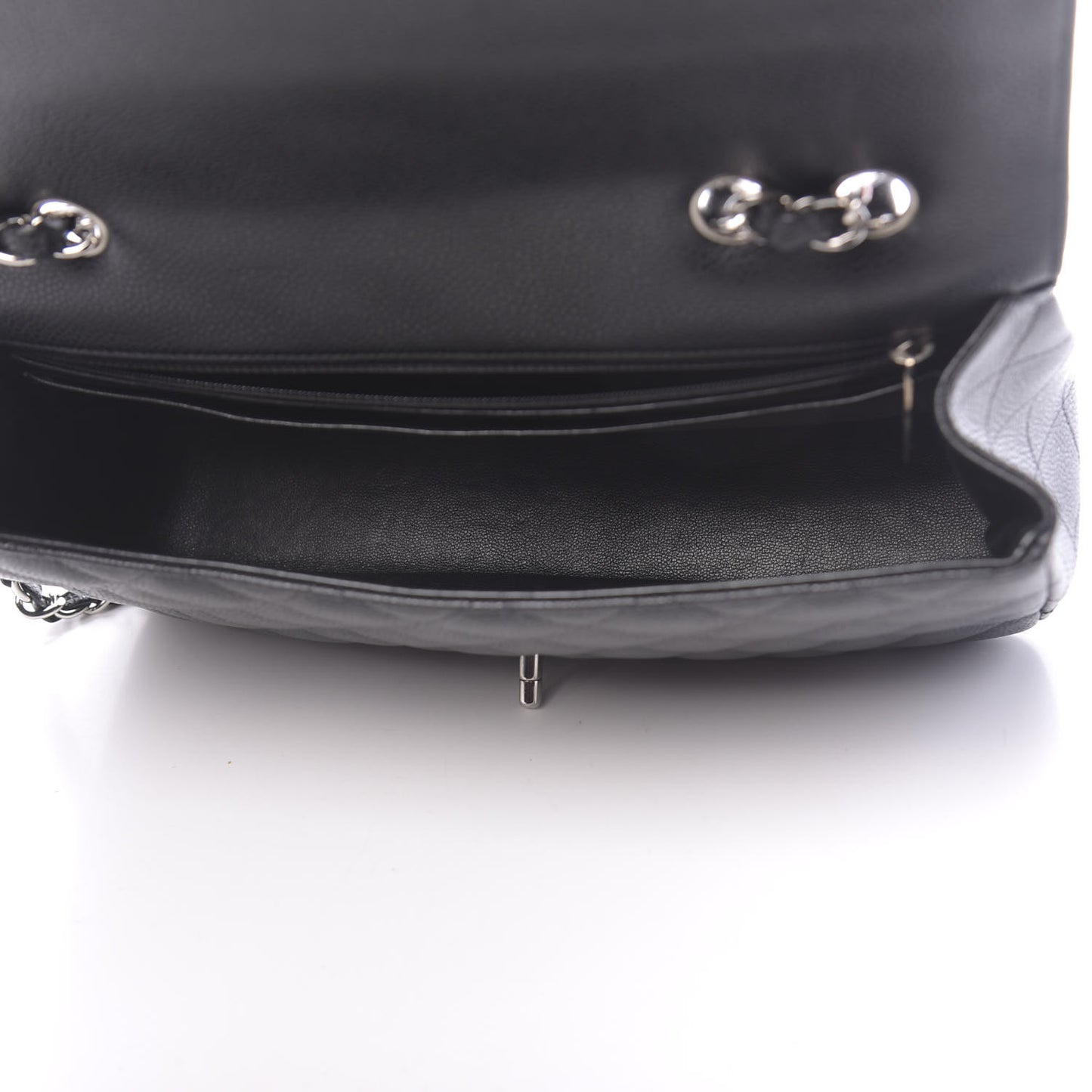 Caviar Quilted Jumbo Single Flap Black