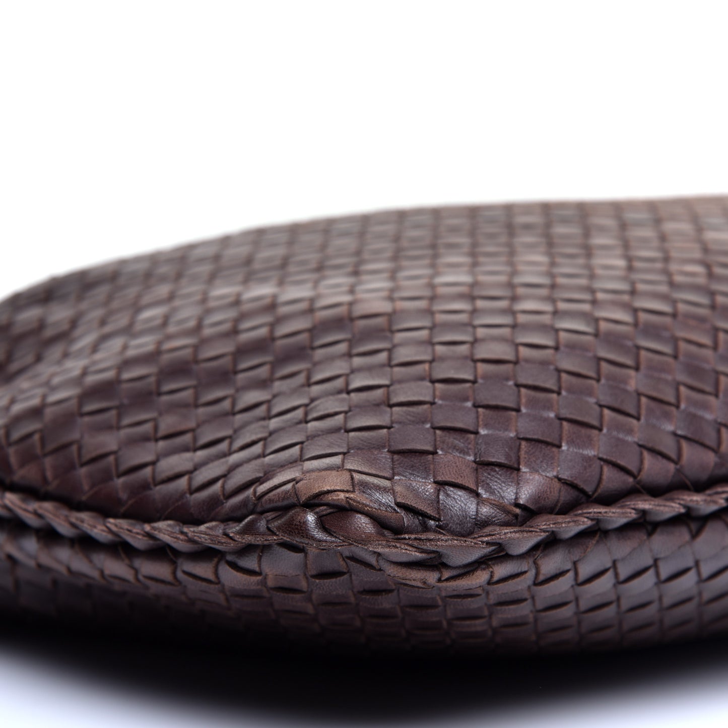 Nappa Intrecciato Large Veneta Hobo Ebano