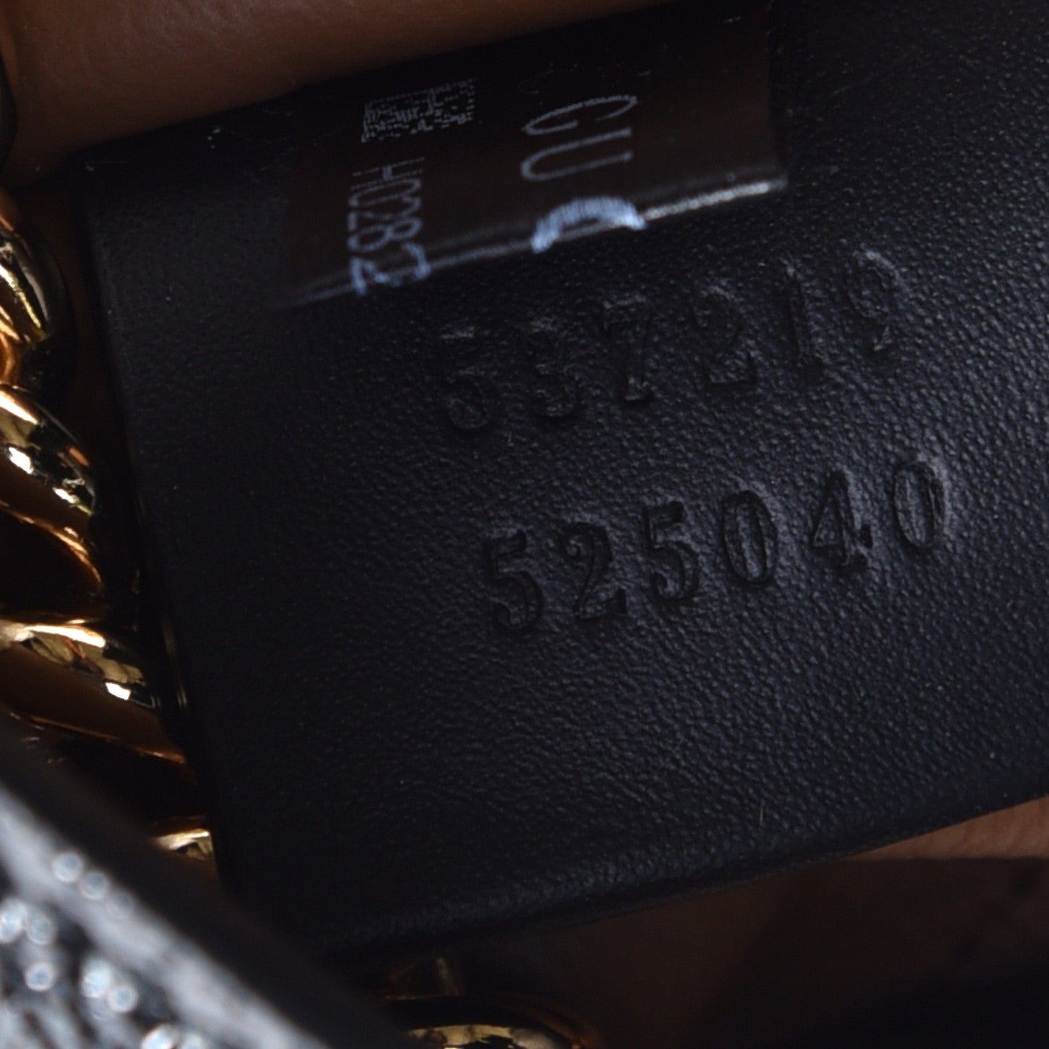 Gucci Suede Patent Large Rajah Chain Tote Nocciola Black 7 of 9