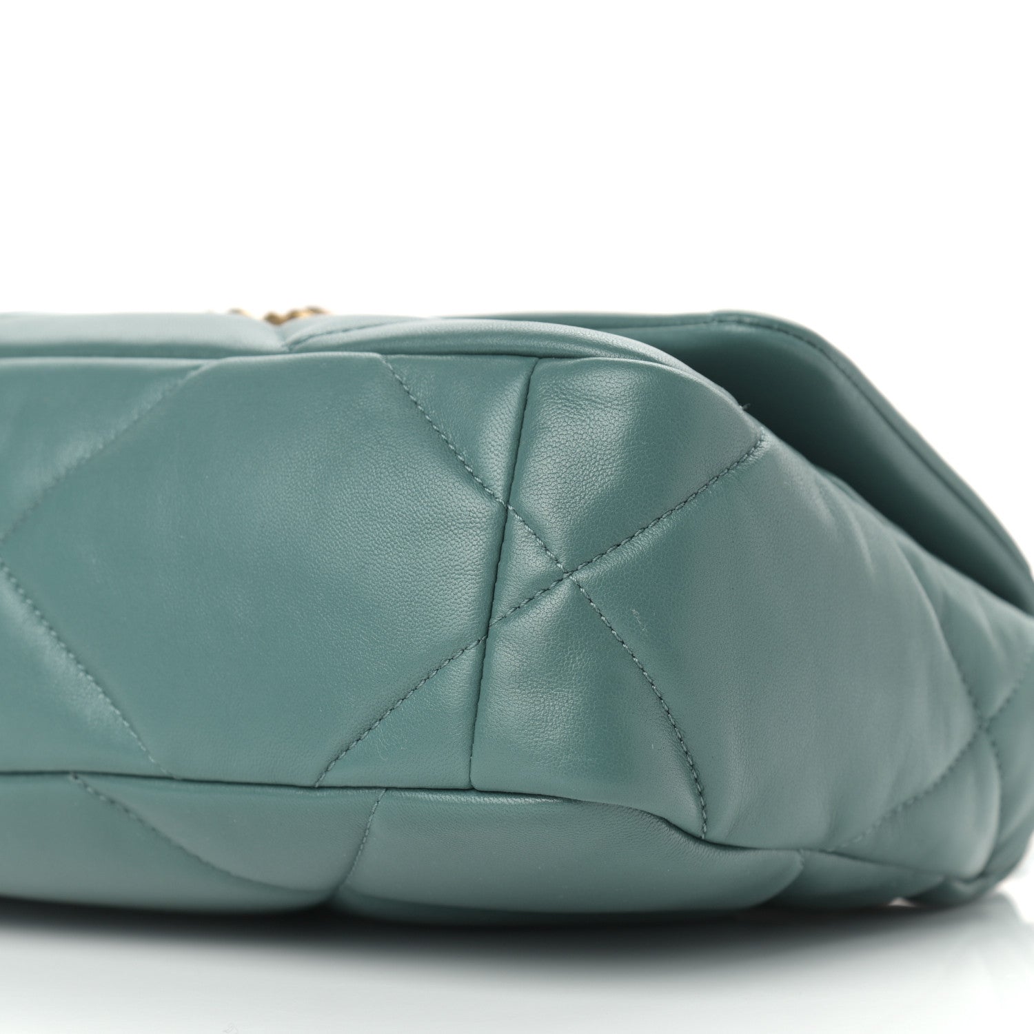 Chanel Lambskin Quilted Medium Chanel 19 Flap Green 8 of 8