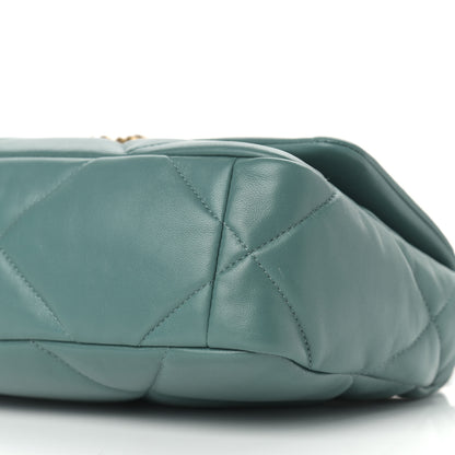 Chanel Lambskin Quilted Medium Chanel 19 Flap Green 8 of 8