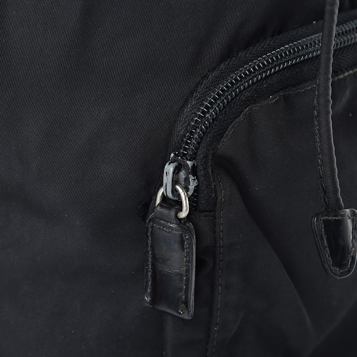 Prada Tessuto Nylon Vela Cinch Backpack Black 15 of 16